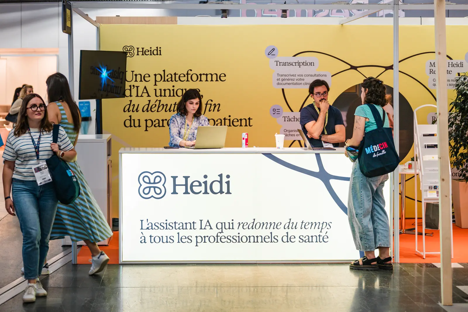 Stand d'une entreprise de santé numérique sur un salon — BLH Photographie